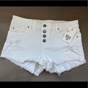 Billabong Buttoned Up Denim Shorts- NWT Sz 27